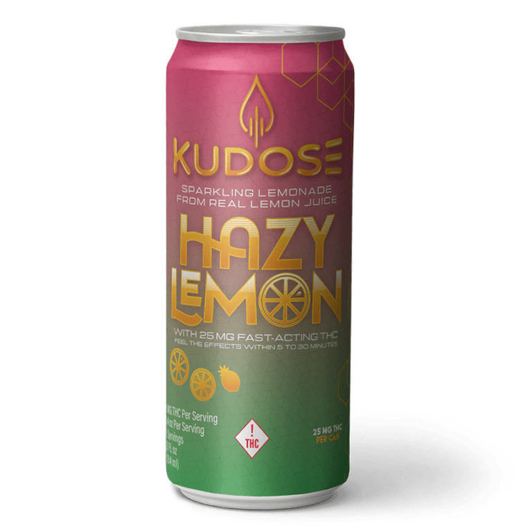 Information about Hazy Lemon - A Kudose Fast-Acting THC Soda.